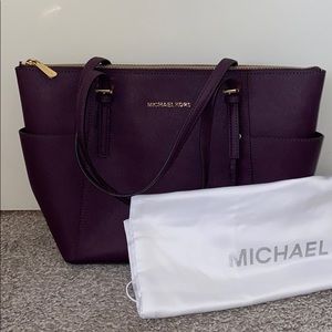 Purple Michael Kors tote